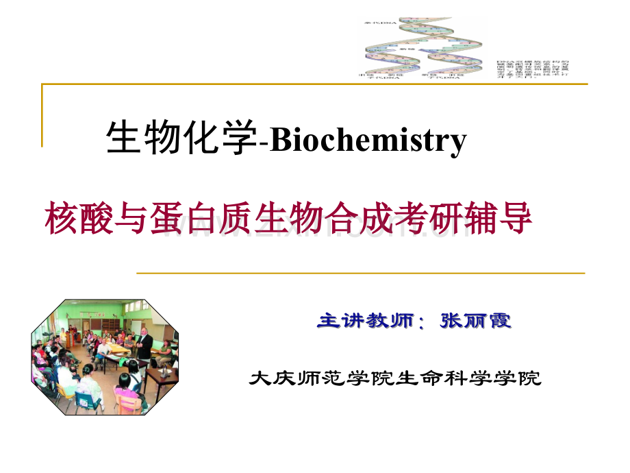 生物化学核酸与蛋白质合成考研辅导2010.ppt_第1页