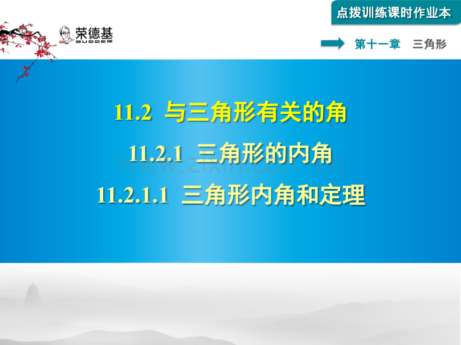 11.2.1.1-三角形内角和定理习题课件.pptx_第1页