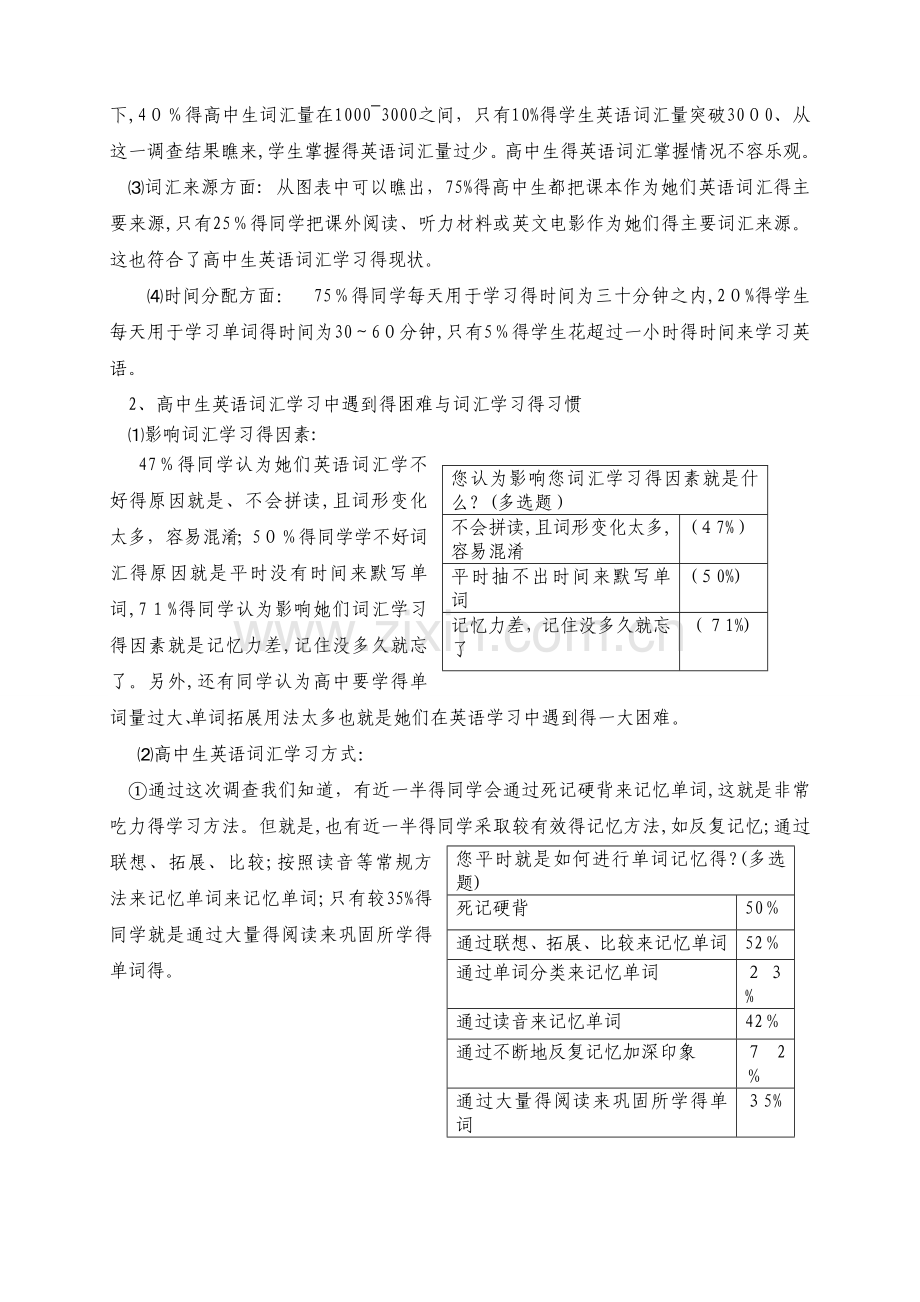 高中生英语词汇学习现状调查报告.doc_第2页