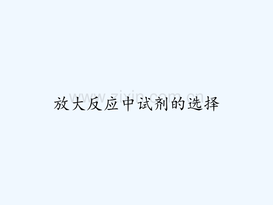 放大反应中试剂的选择.pptx_第1页