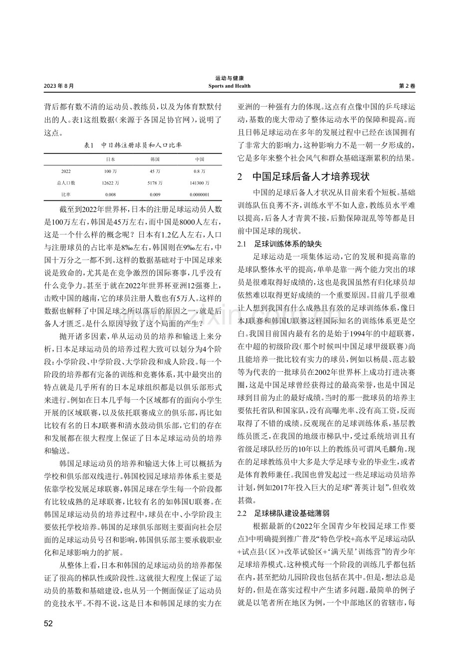 基层教练视角下中国足球后备人才培养探究.pdf_第2页