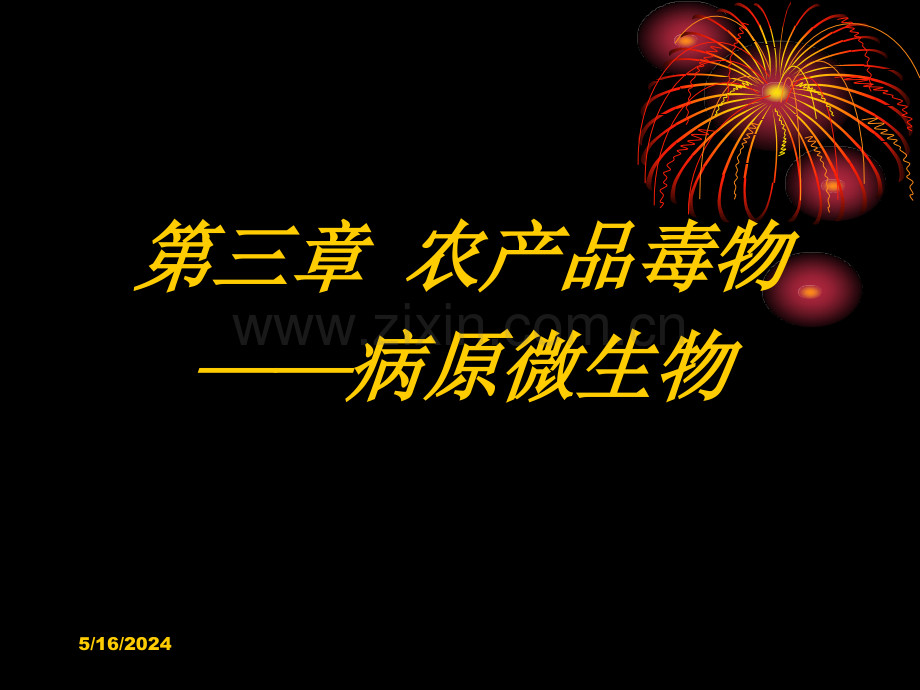 6第三章农产品毒物微生物、病毒、霉菌毒素.ppt_第1页
