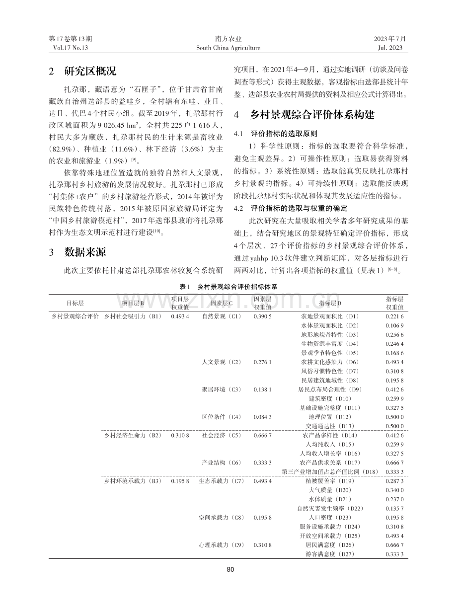 基于AVC理论的迭部县扎尕那村景观综合评价.pdf_第2页