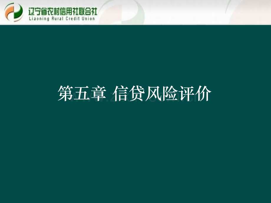 贷款新规培训课件：信贷风险评价.ppt_第1页