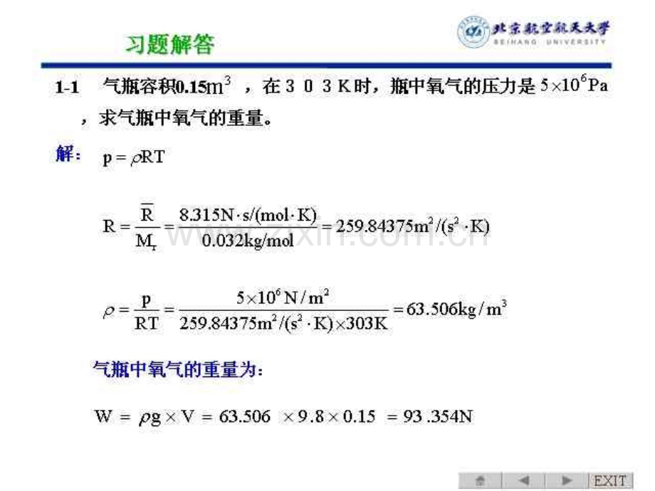 空气动力学习题答案-不完全版.ppt_第1页