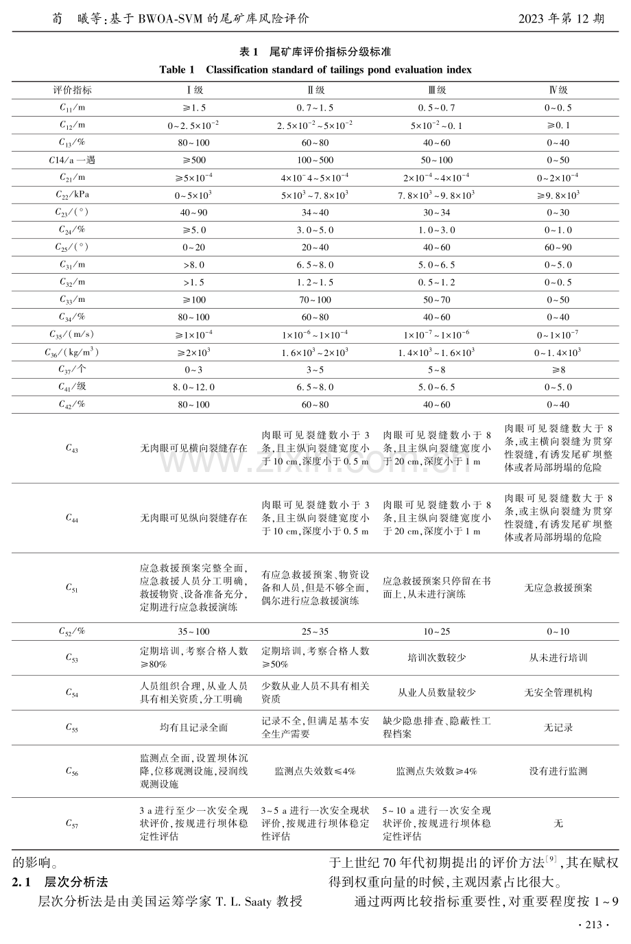 基于BWOA-SVM的尾矿库风险评价.pdf_第3页