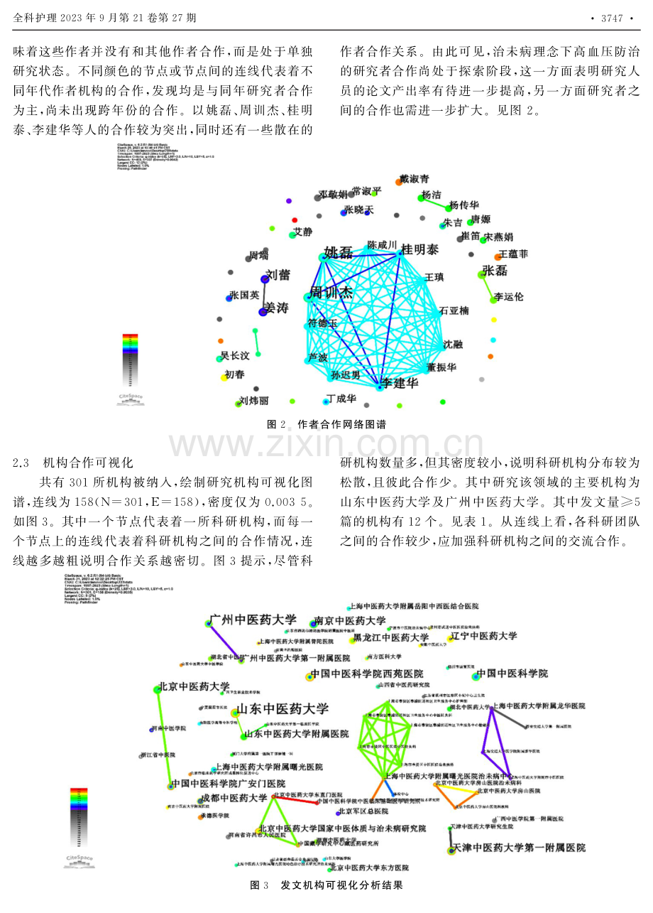 基于CiteSpace对治未病理念下防治高血压相关研究的可视化分析.pdf_第3页