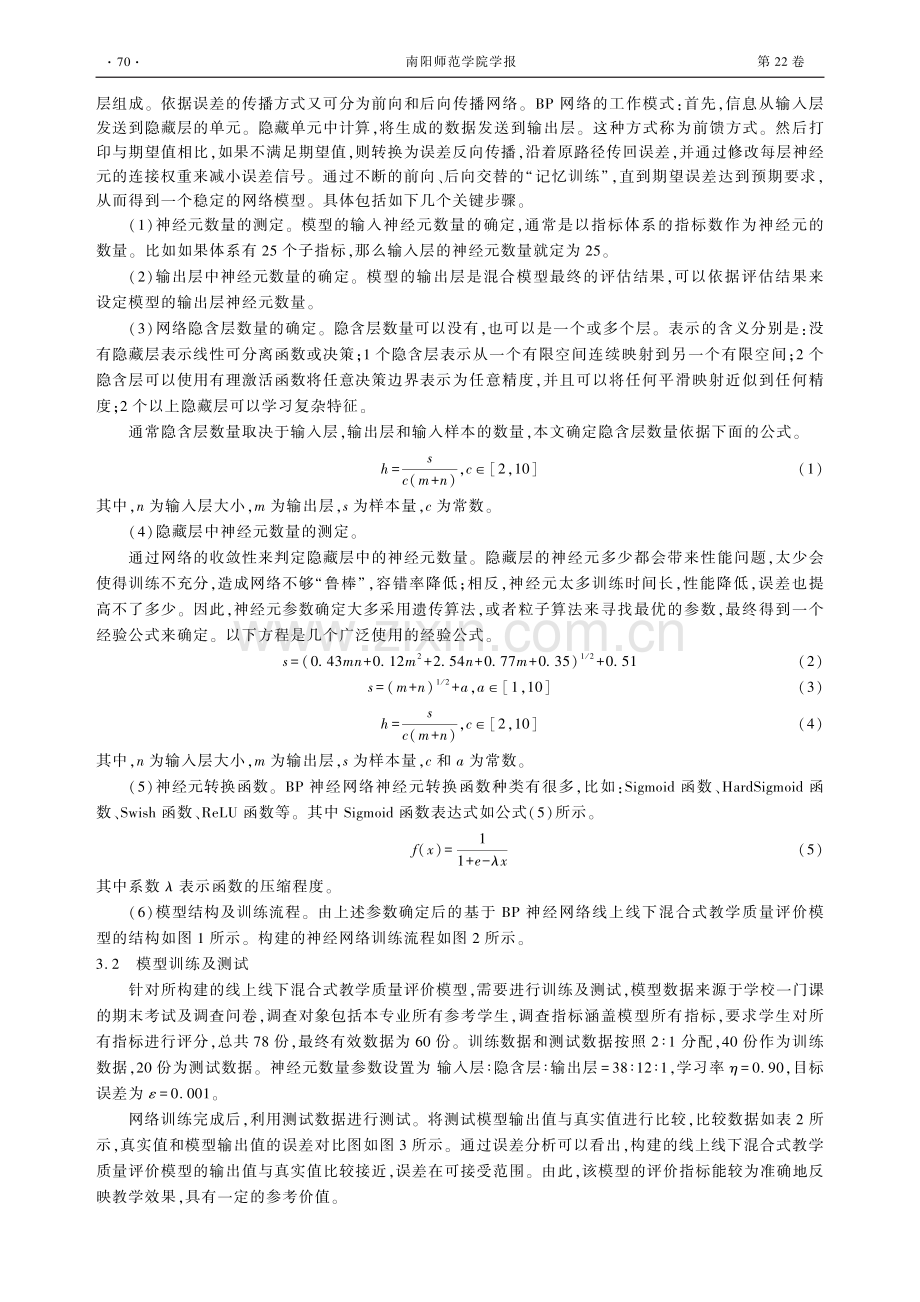 基于BP神经网络的线上线下混合式教学质量评价模型.pdf_第3页