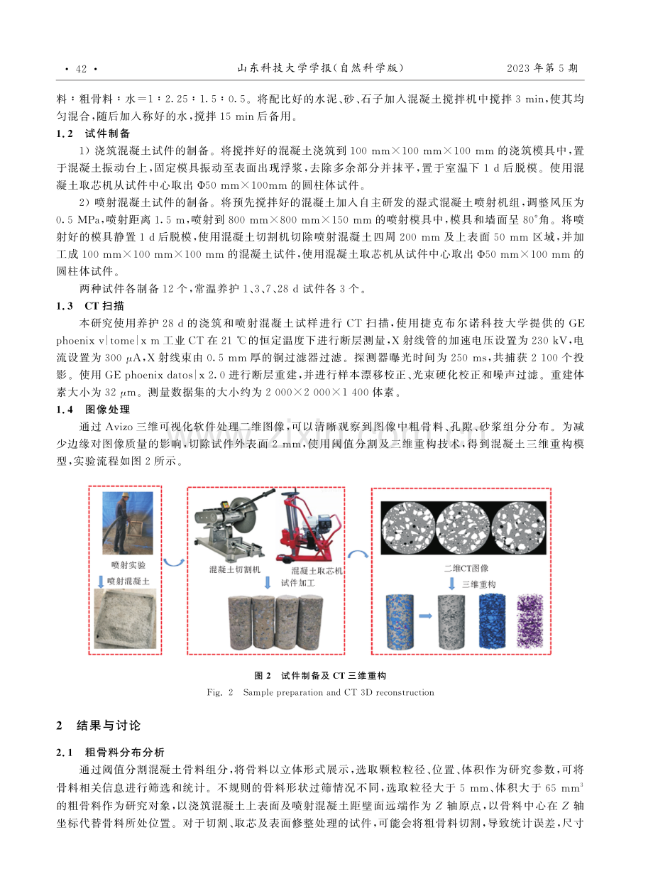 基于CT技术的喷射混凝土粗骨料与孔隙分布规律研究.pdf_第3页