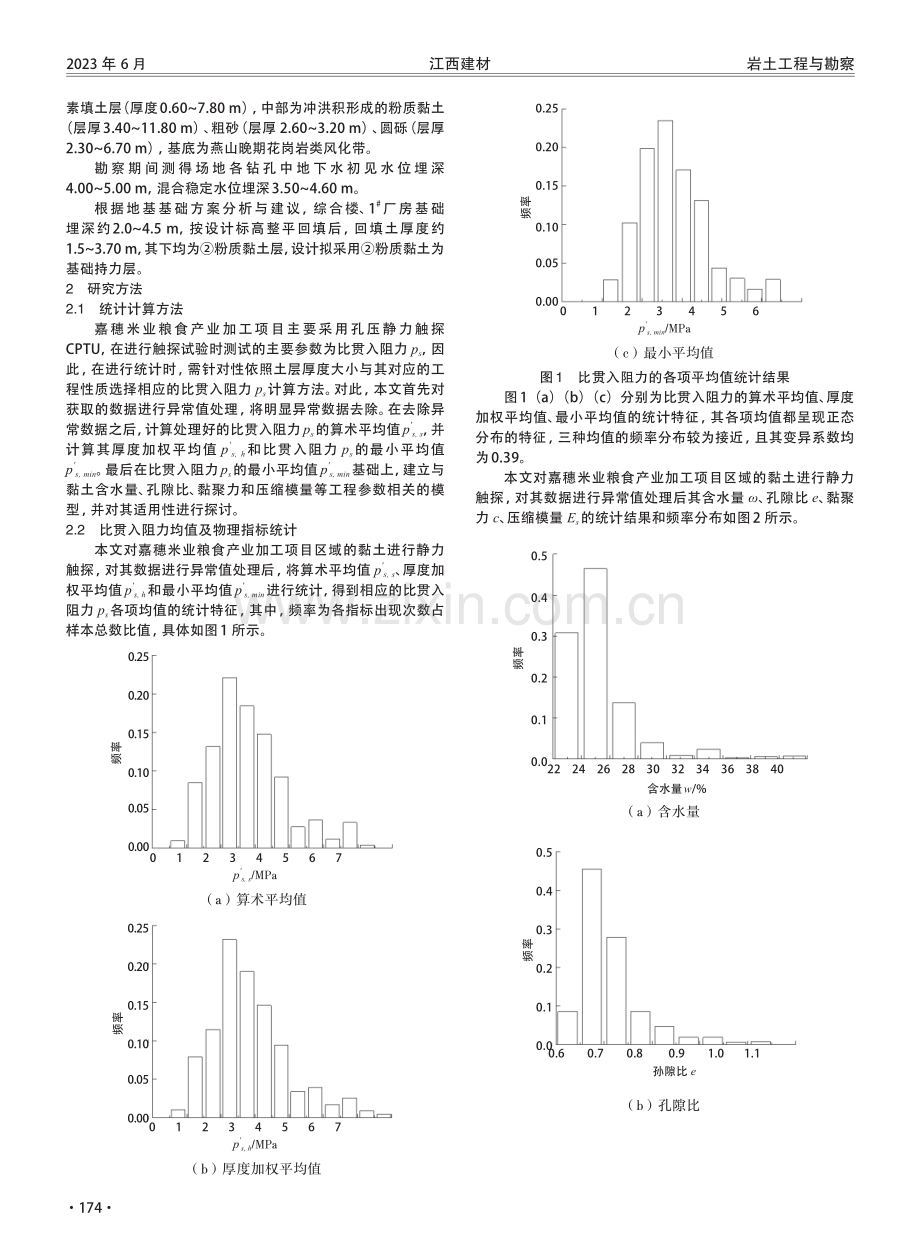 基于CPTU的黏性土物理力学特征分析研究.pdf_第2页