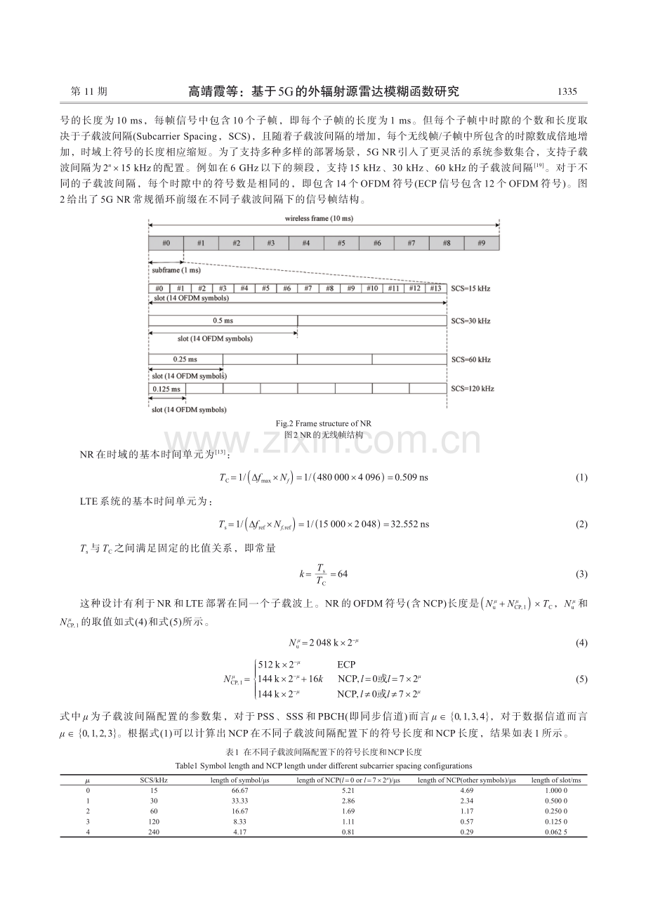 基于5G的外辐射源雷达模糊函数研究.pdf_第3页