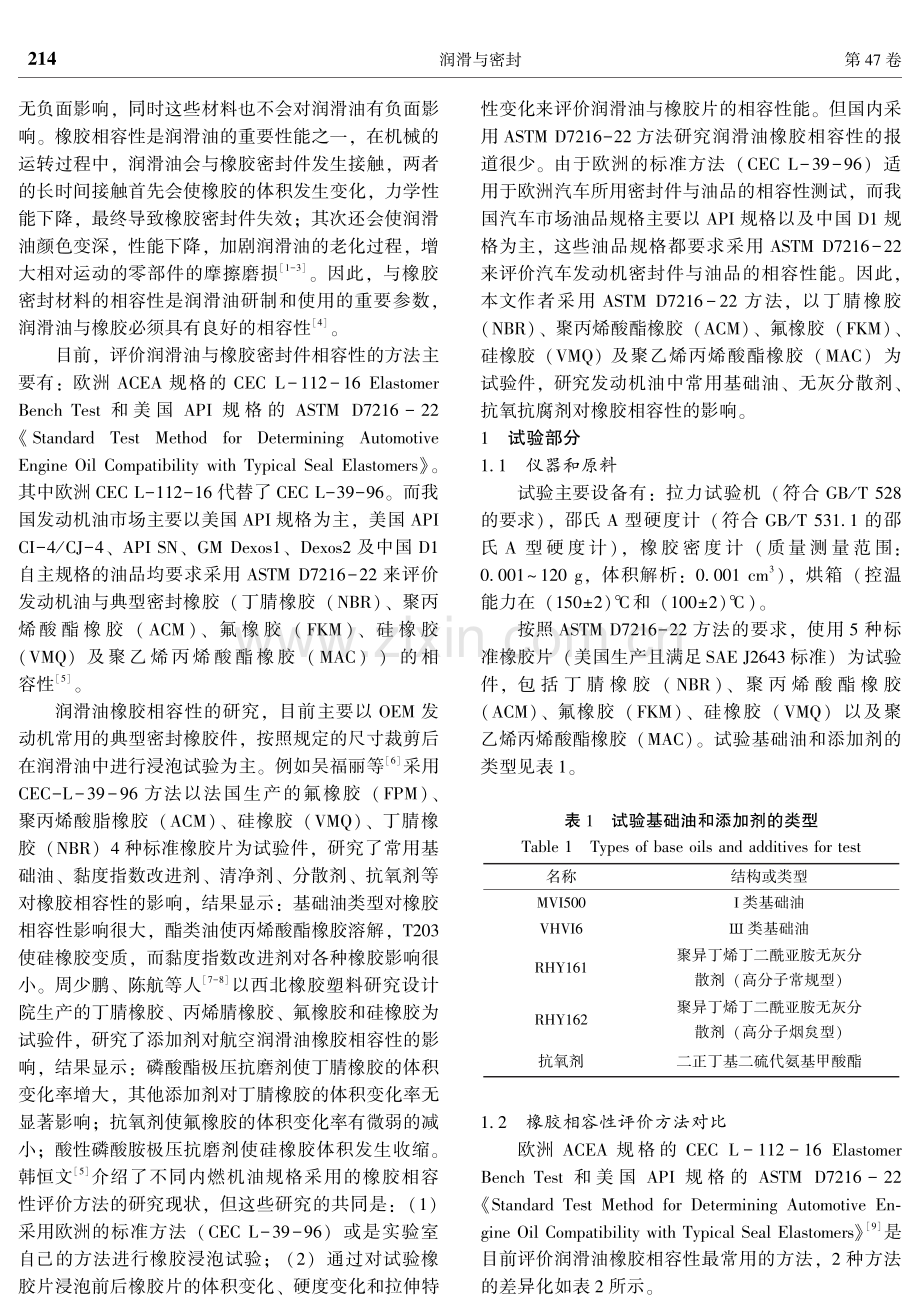 基于ASTM D7216-22的发动机油橡胶相容性能研究.pdf_第2页