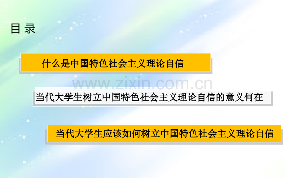 当代大学生如何树立中国特色社会主义理论自信-PPT.ppt_第2页