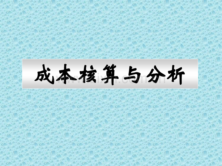 成本核算与分析ppt.ppt_第1页