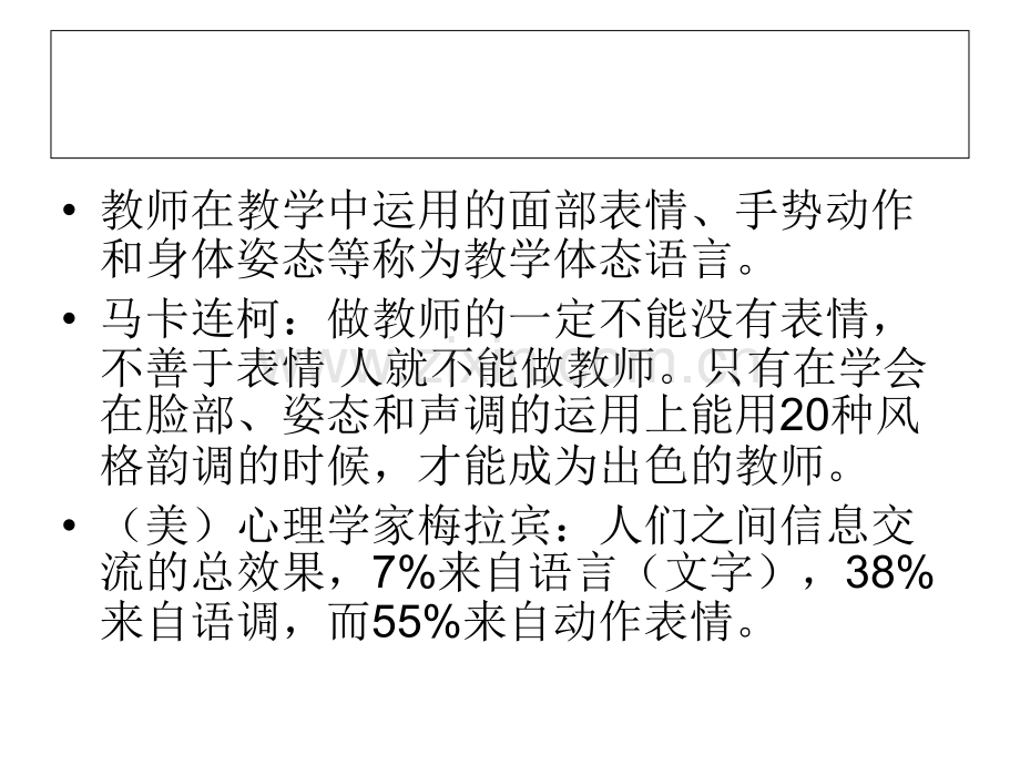 课堂教学中的体态语言技能.ppt_第2页