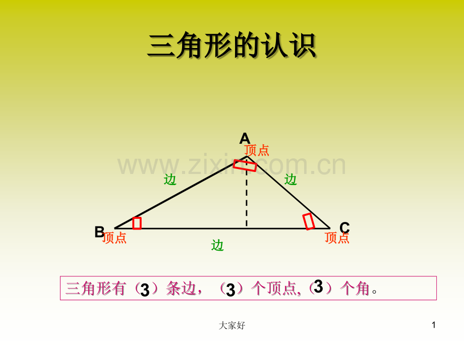 四年级三角形的认识-.ppt_第1页