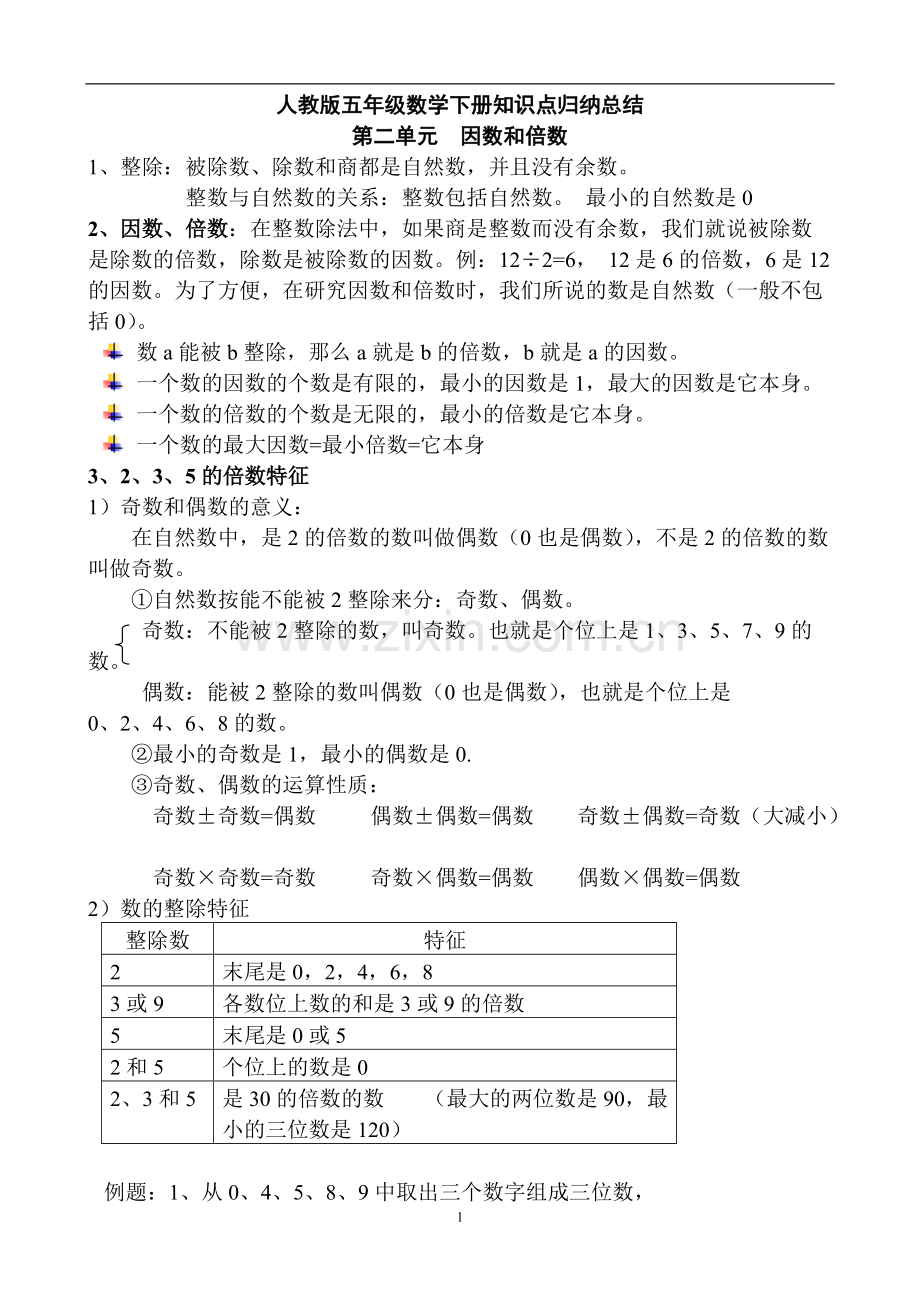 人教版五年级下册数学知识点归纳).pdf_第1页