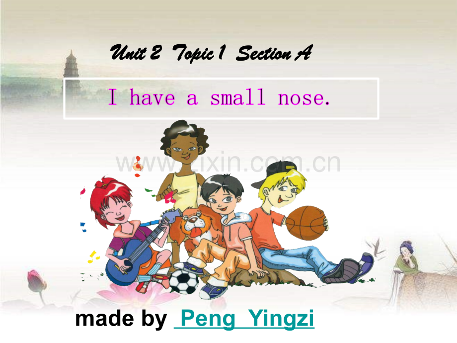 七年级英语仁爱版unit2--topic1-I-have-a-small-nose-SectionA公开课课件-PPT.ppt_第1页