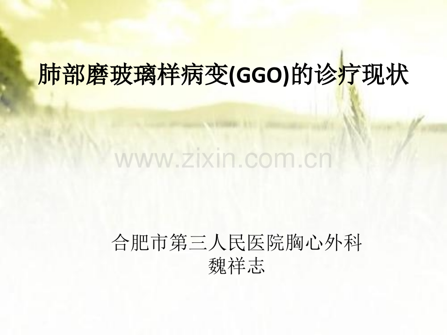 GGO诊治现状ppt.ppt_第1页