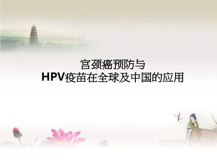 宫颈癌预防与HPV疫苗的使用-PPT.ppt_第1页