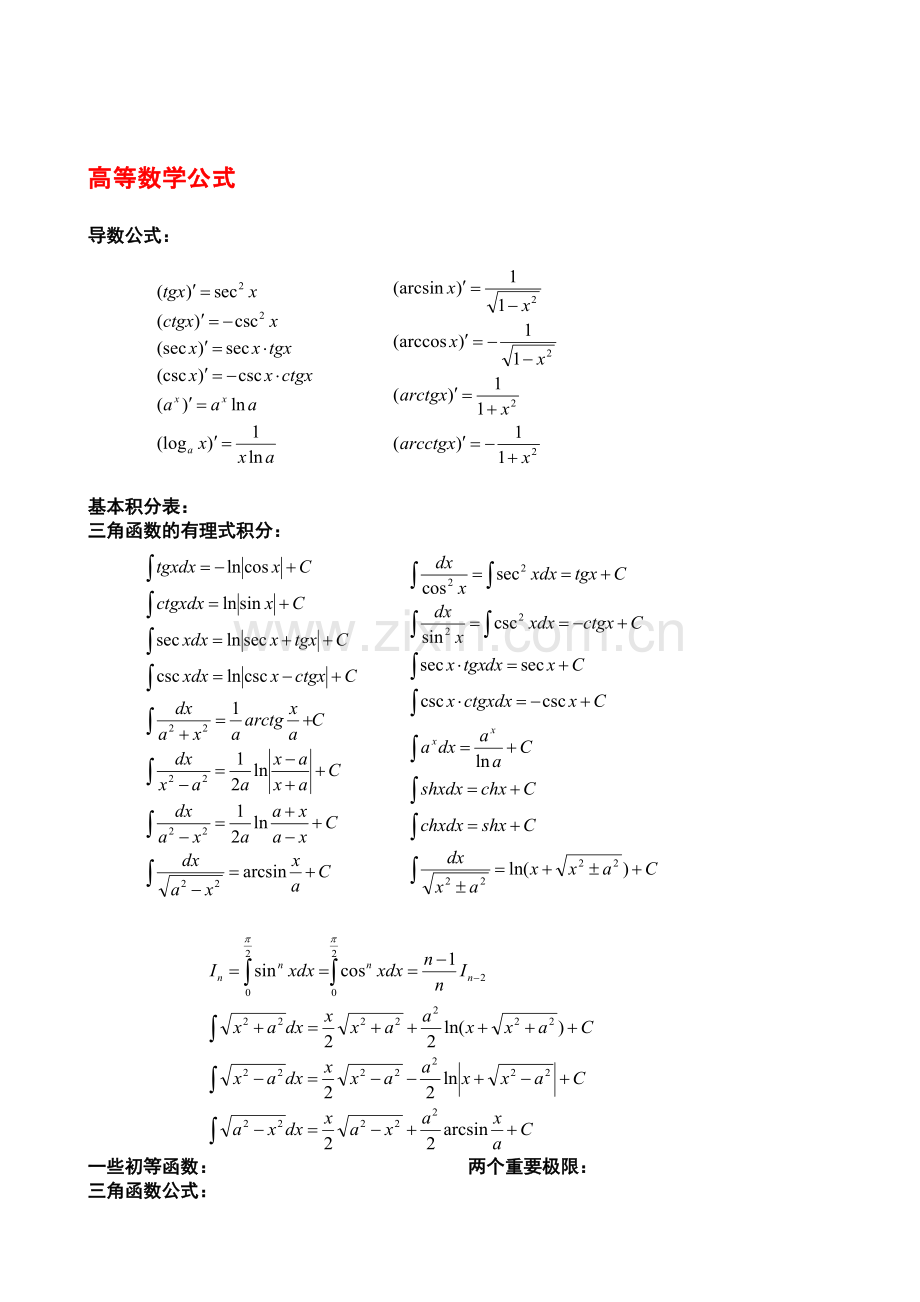 大学高数公式大全.pdf_第1页