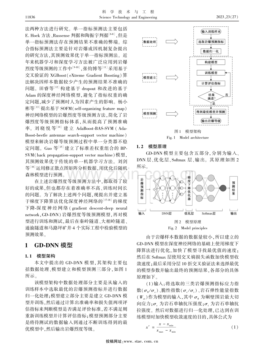 基于GD-DNN模型的岩爆烈度等级预测方法与应用.pdf_第2页