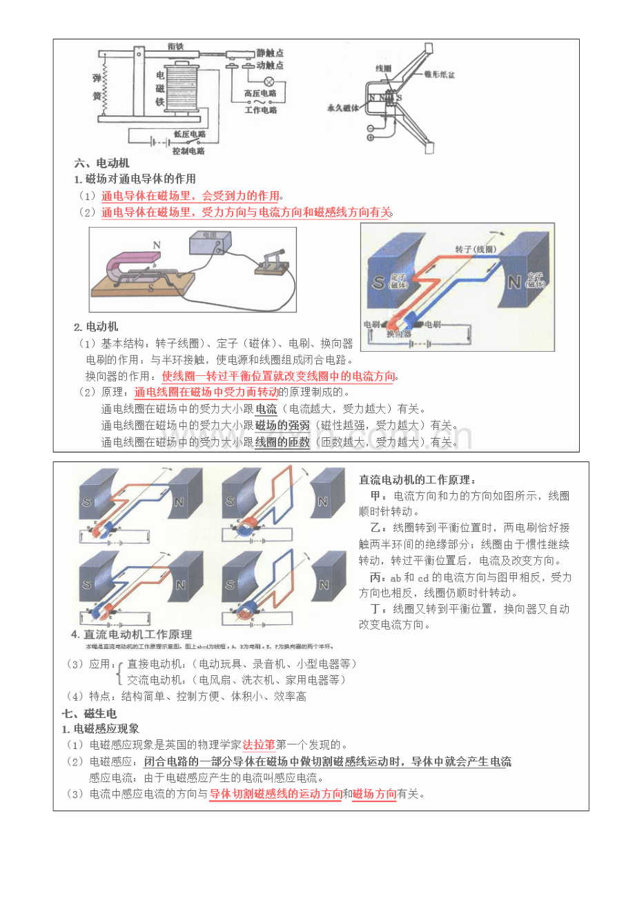 初中物理《电与磁》知识点.pdf_第3页