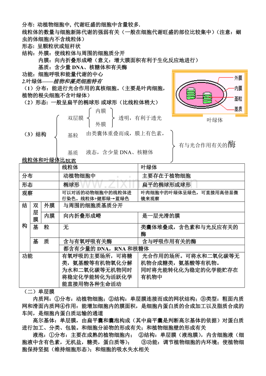 高一生物必修一第三章知识点总结.pdf_第2页