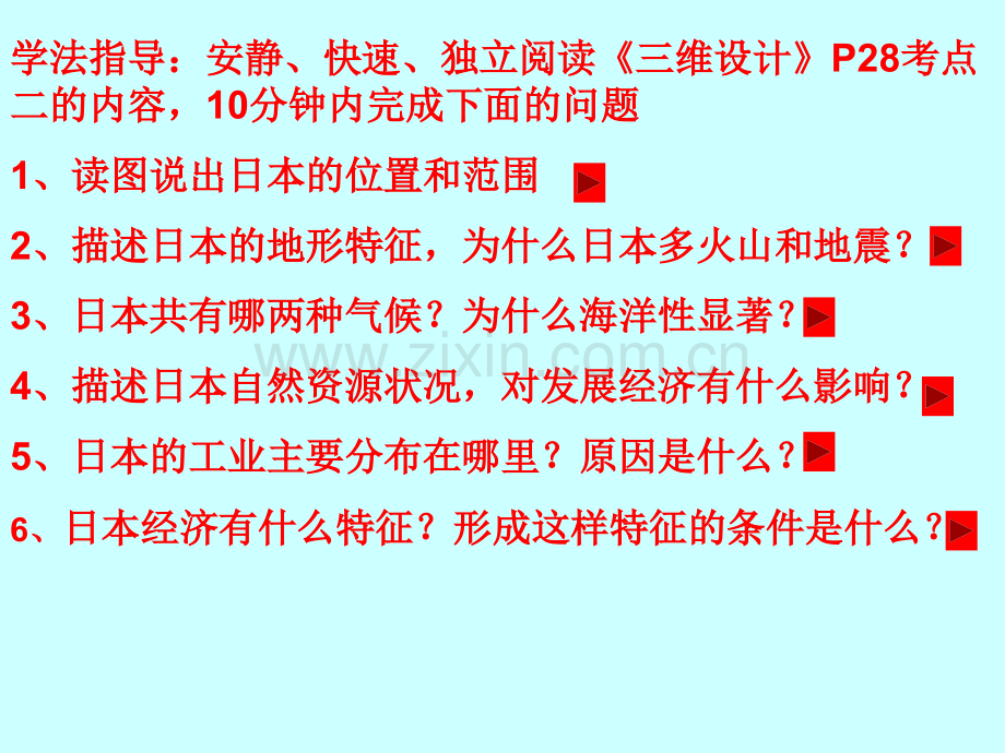 高中地理高二第二学期区域地理复习课件日本2.ppt_第3页