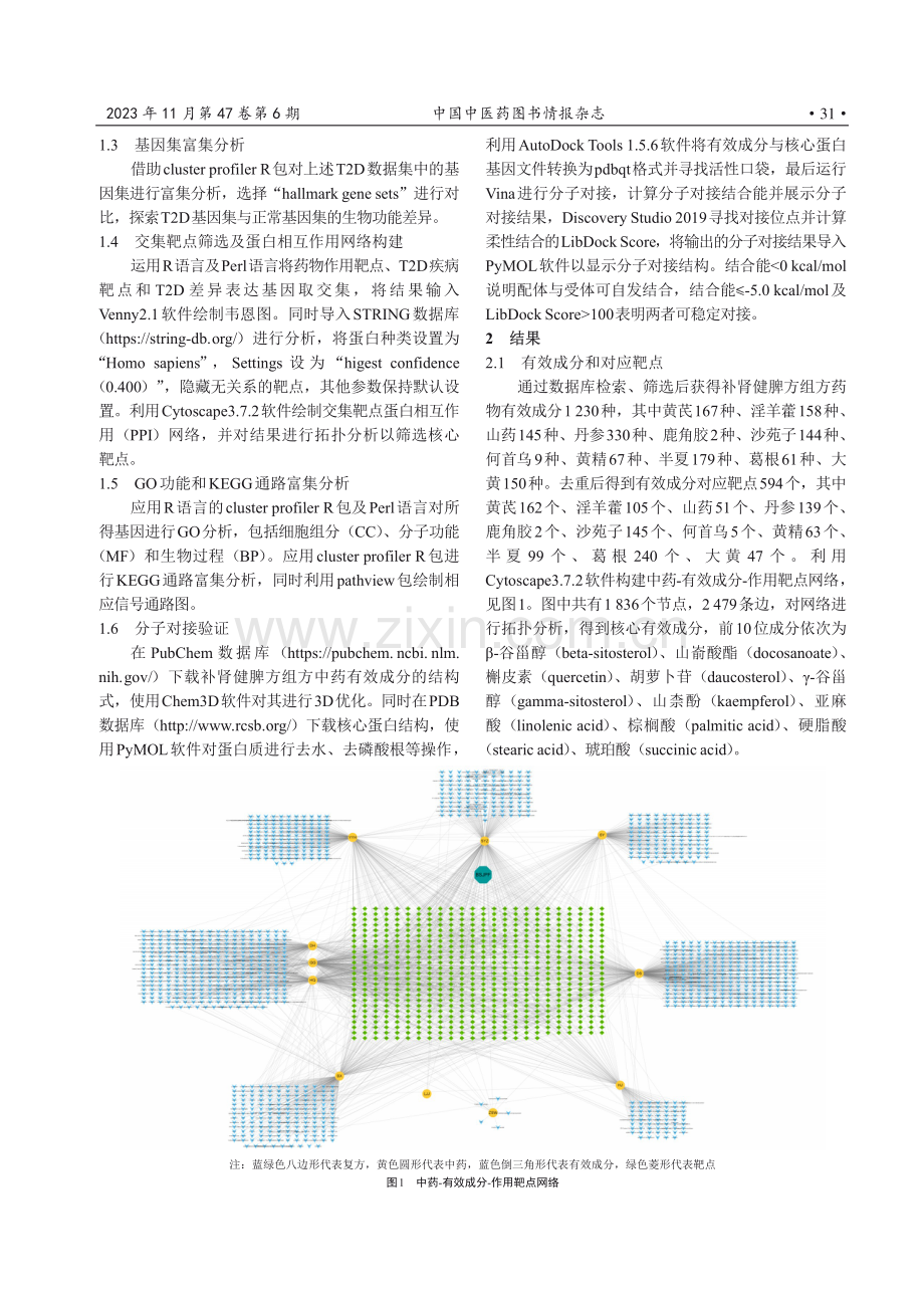 基于GEO基因芯片联合网络药理学及分子对接探讨补肾健脾方治疗2型糖尿病作用机制.pdf_第3页