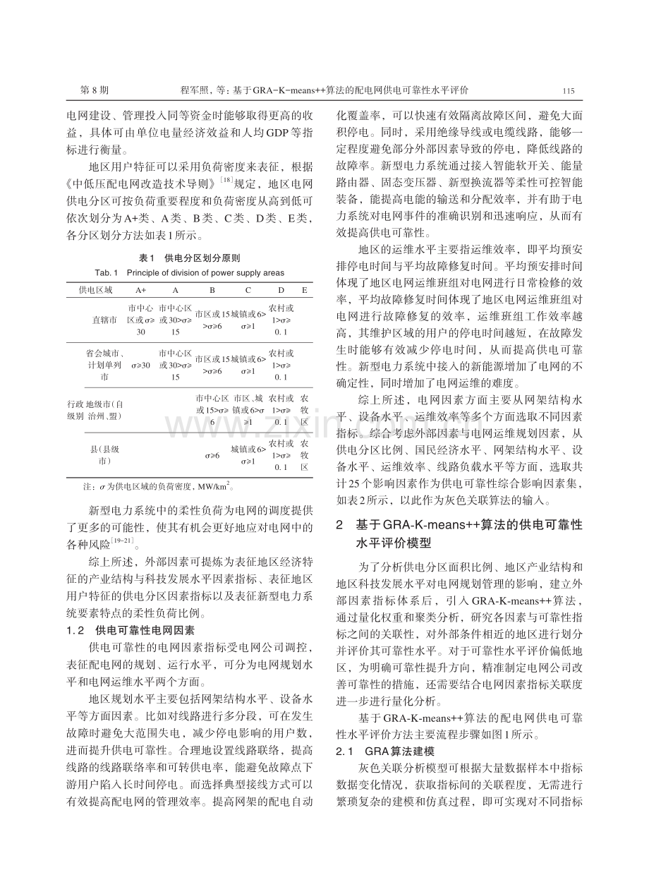 基于GRA-K-means算法的配电网供电可靠性水平评价.pdf_第3页