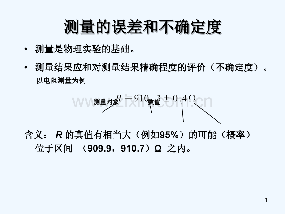 大学物理实验误差不确定度-PPT.ppt_第1页