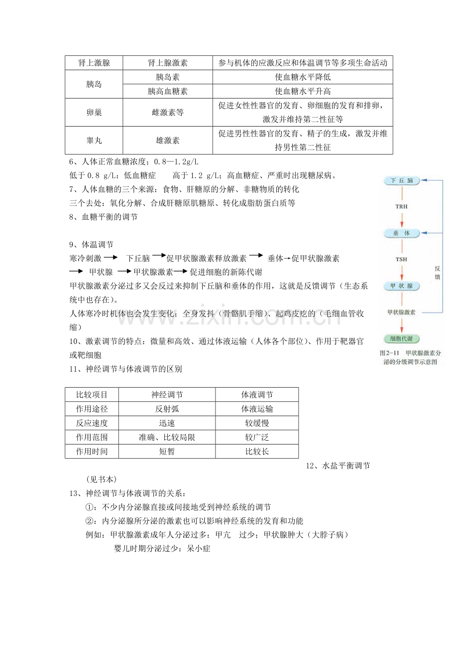 第二章动物和人体生命活动的调节知识点复习.pdf_第2页