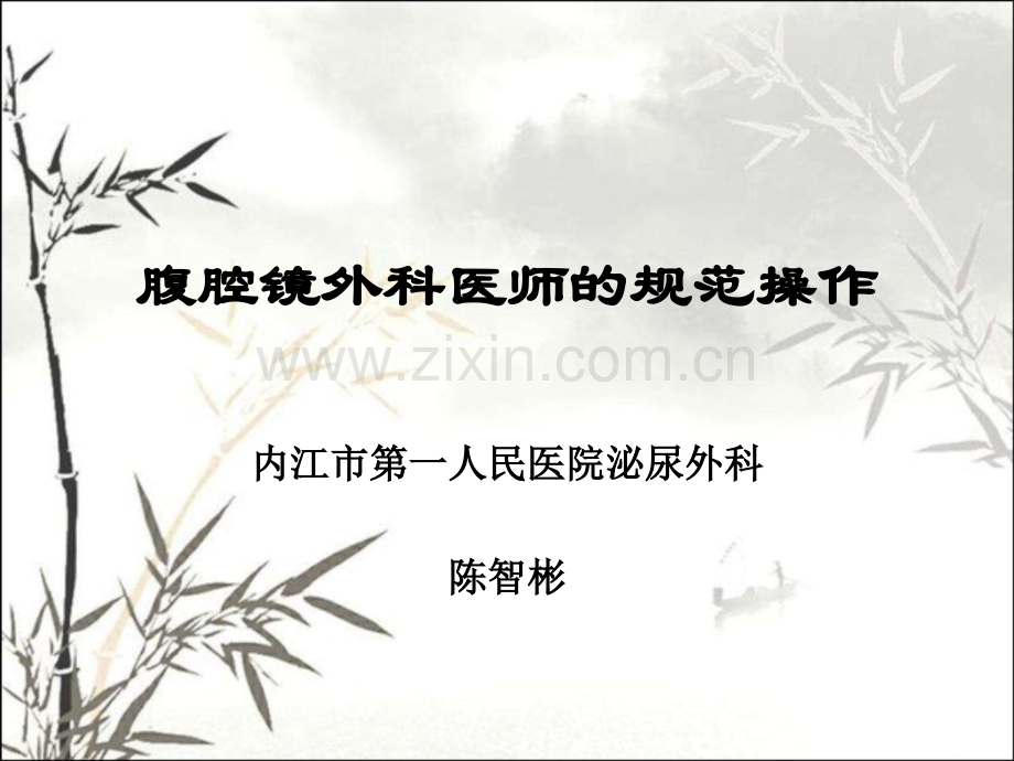 腹腔镜外科医师的规范操作ppt.ppt_第1页