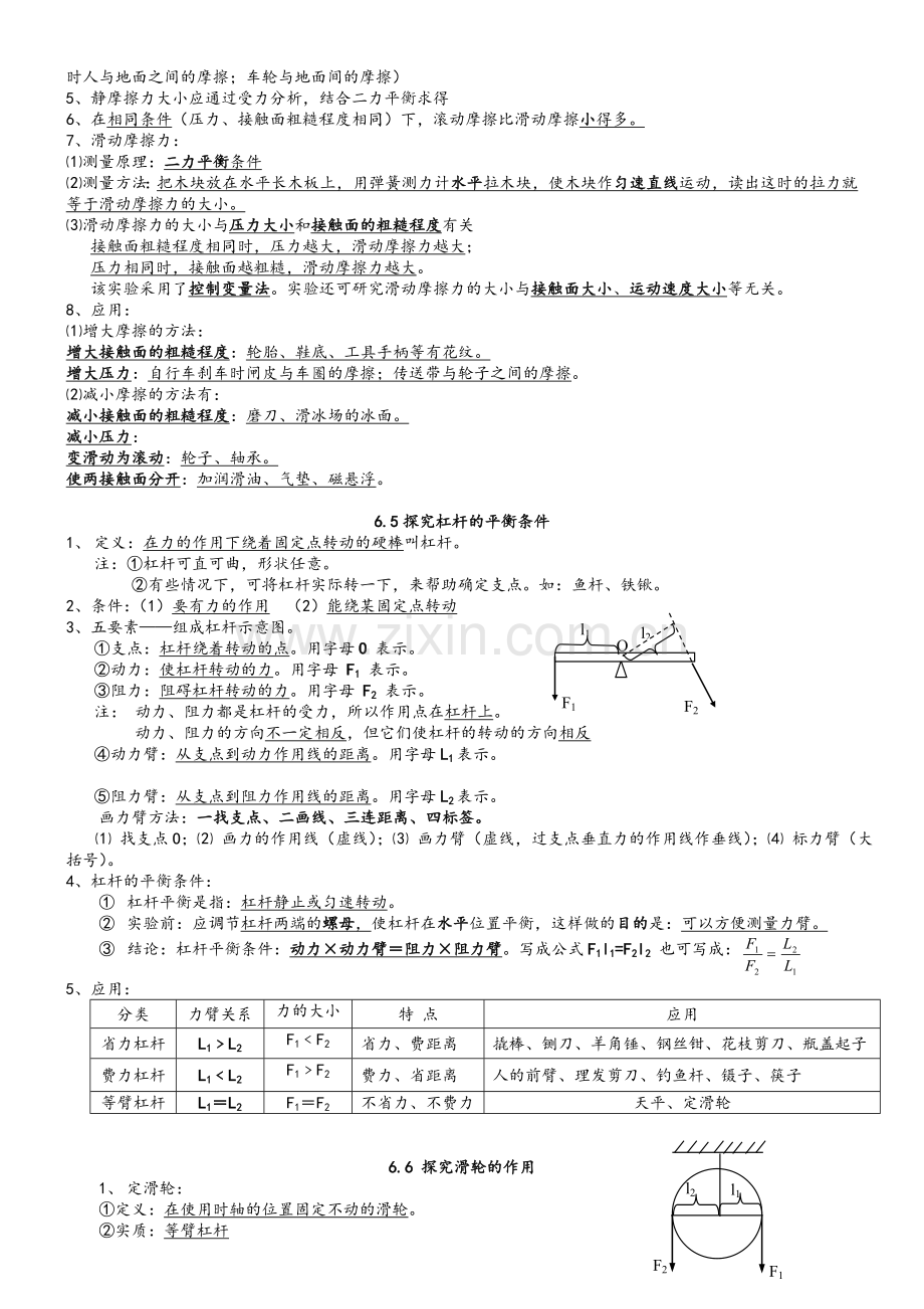 沪粤版八年级物理(下册)复习提纲.doc_第2页