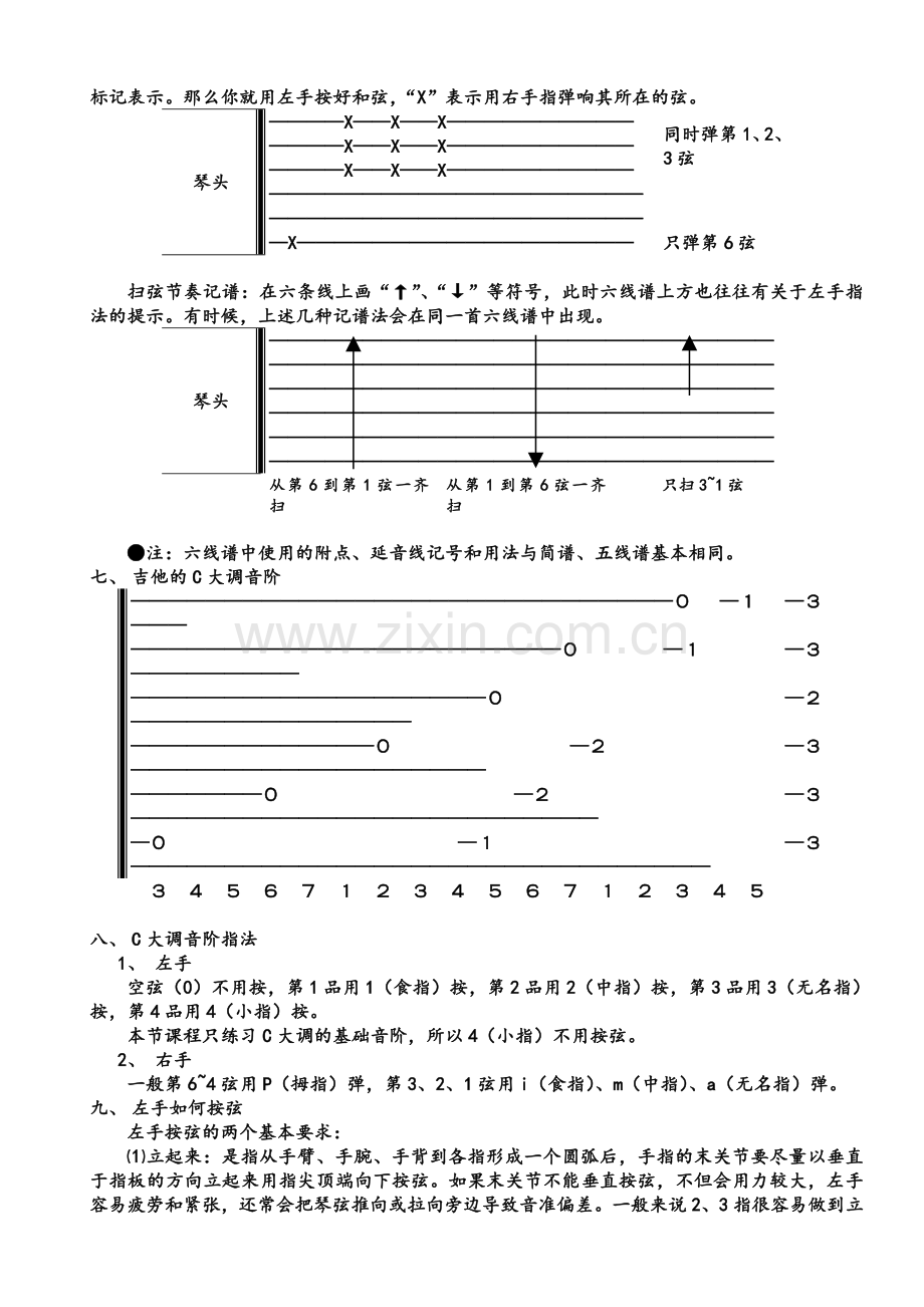 吉他入门与各调音阶图详解.doc_第3页