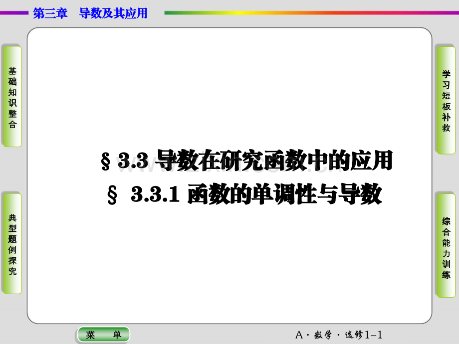 函数的单调性与导数习题课.ppt_第1页