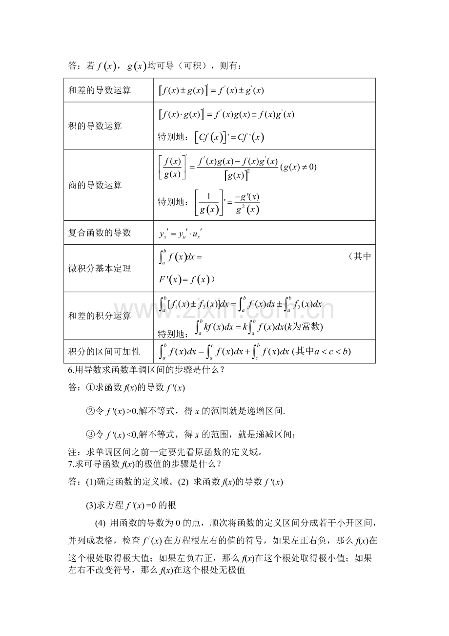 高中数学人教版选修2-2导数及其应用知识点总结.pdf_第2页