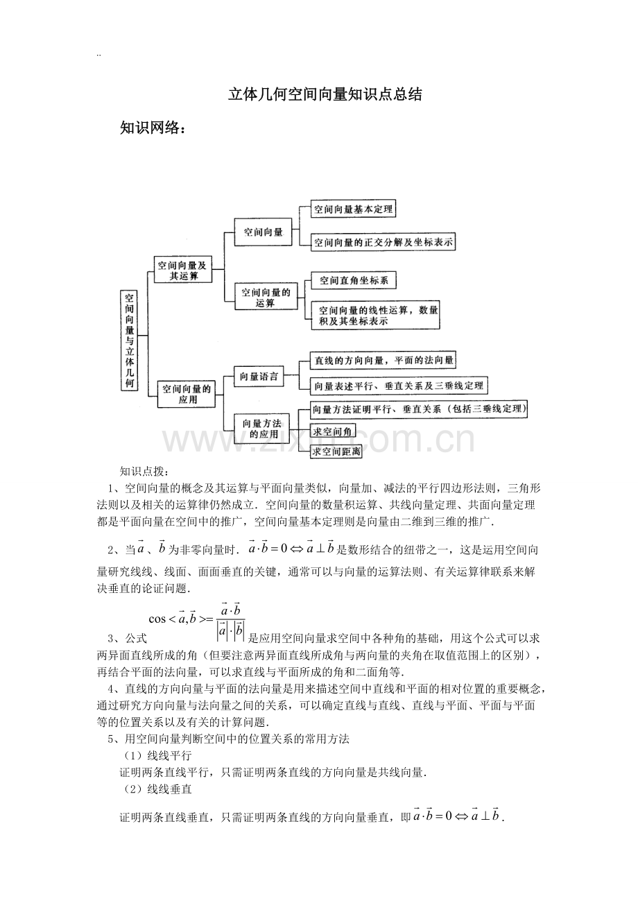 空间向量与立体几何知识点.pdf_第1页