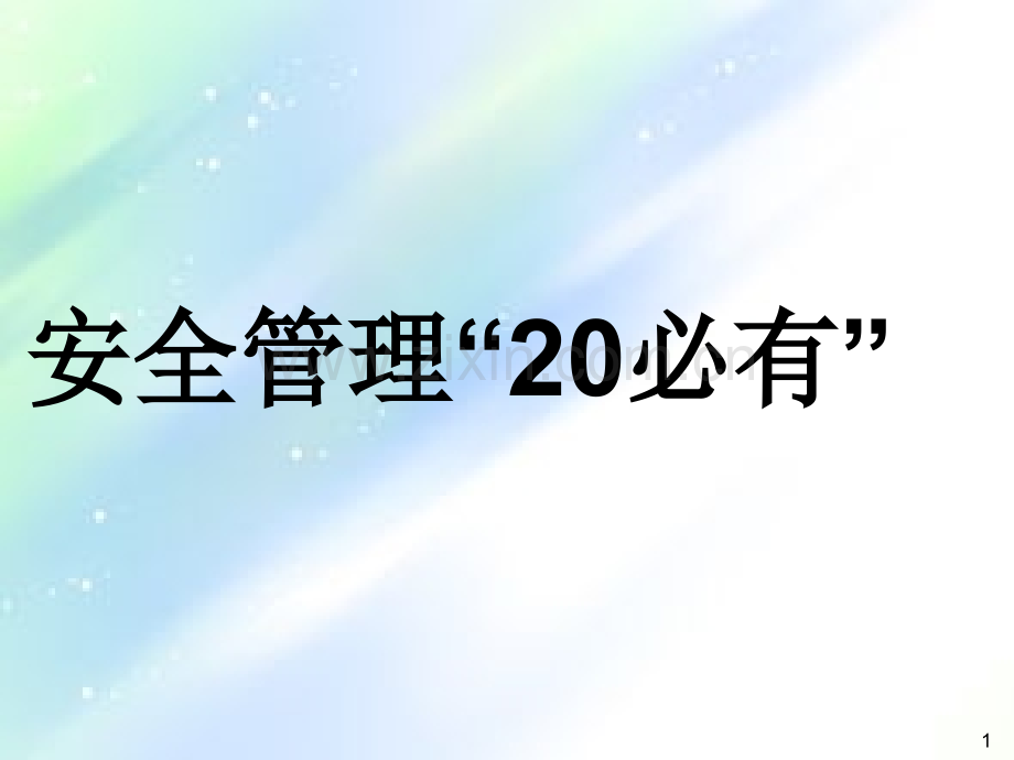 安全管理20必有ppt.ppt_第1页