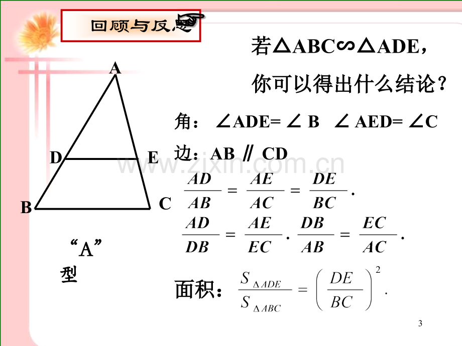 北师大版相似三角形复习-PPT.ppt_第3页