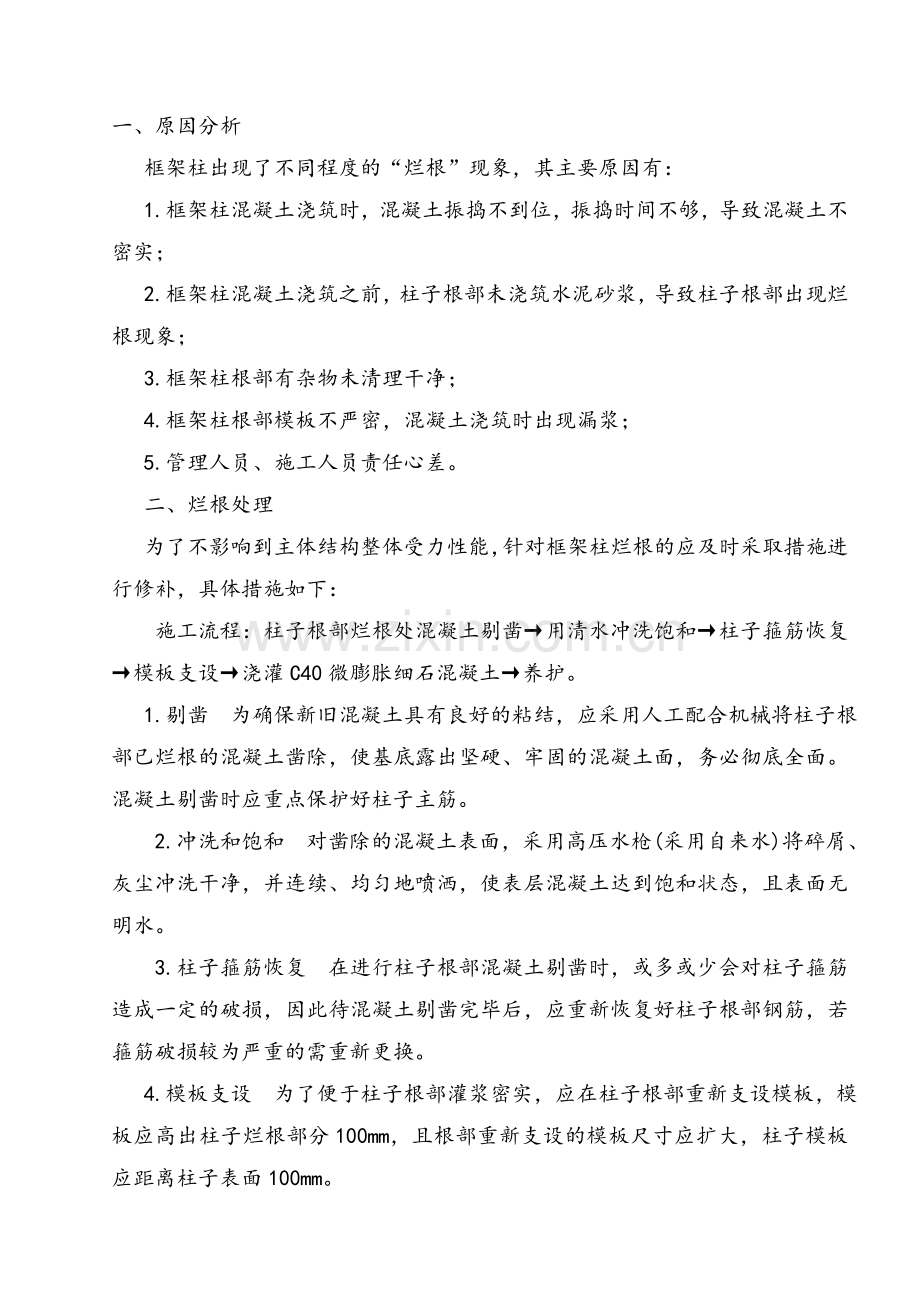 柱子烂根解决方案方案.doc_第2页