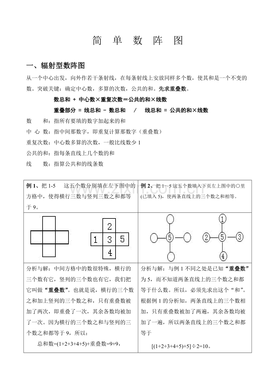 奥数知识点简单数阵图.pdf_第1页