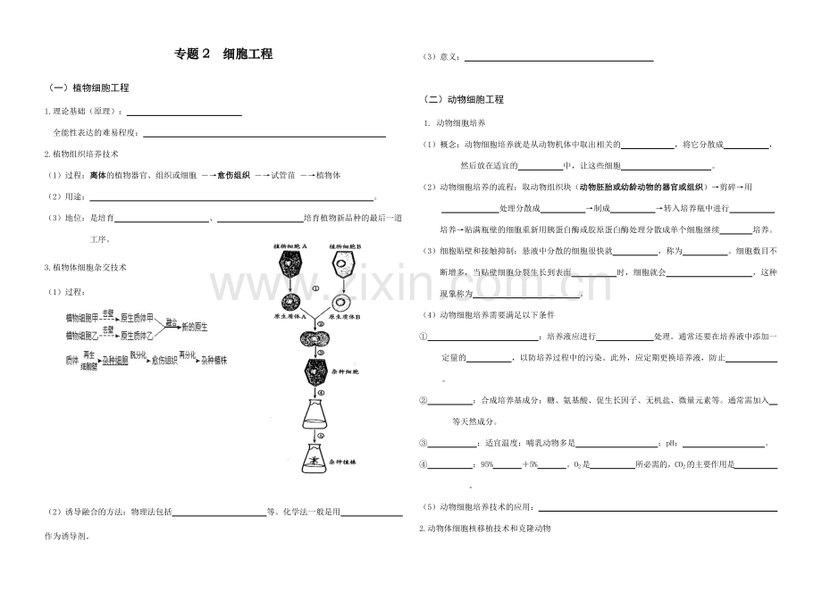 细胞工程知识点填空附答案.pdf_第1页