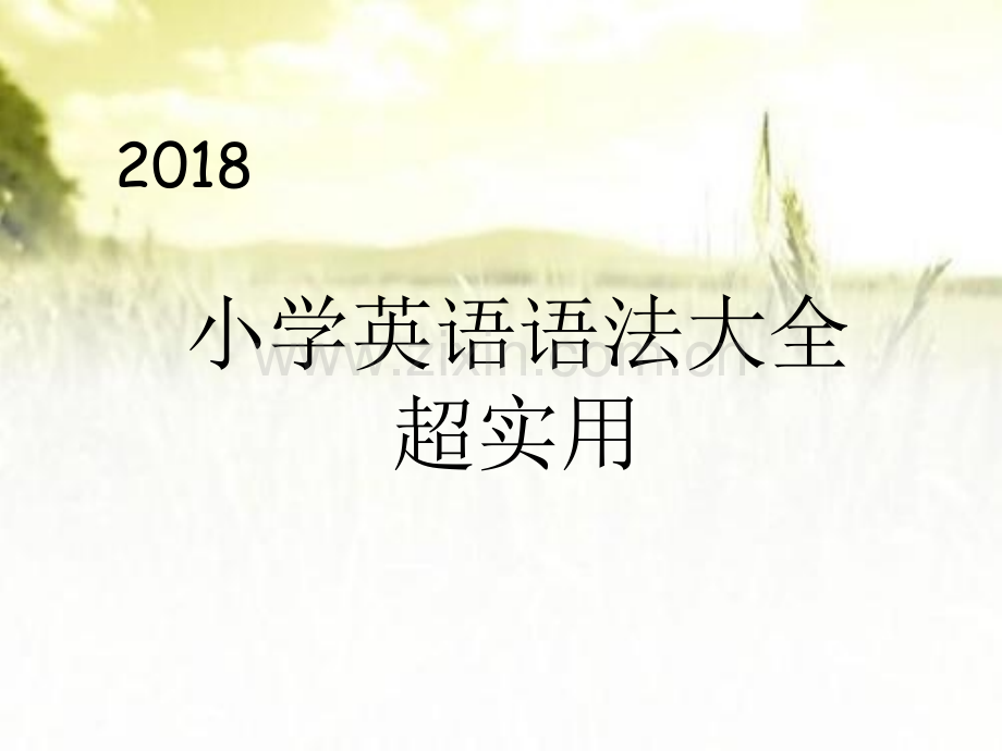 小学英语语法大全(超实用)ppt.ppt_第1页