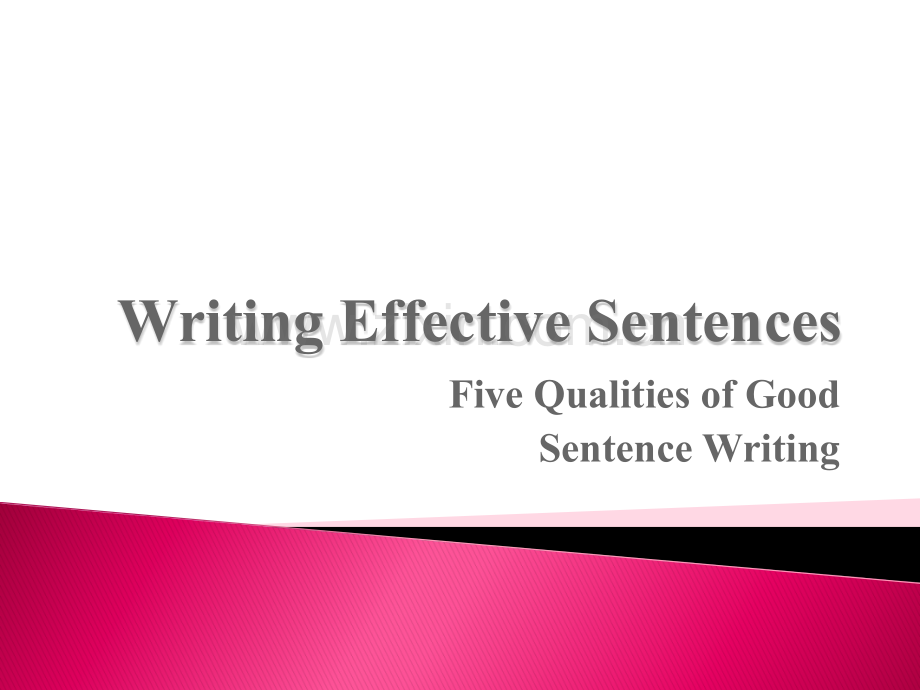 WritingEffectiveSentencesPart1.ppt_第1页