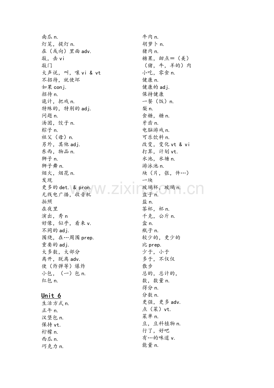 新译林版牛津英语7A全一册单词表.doc_第3页