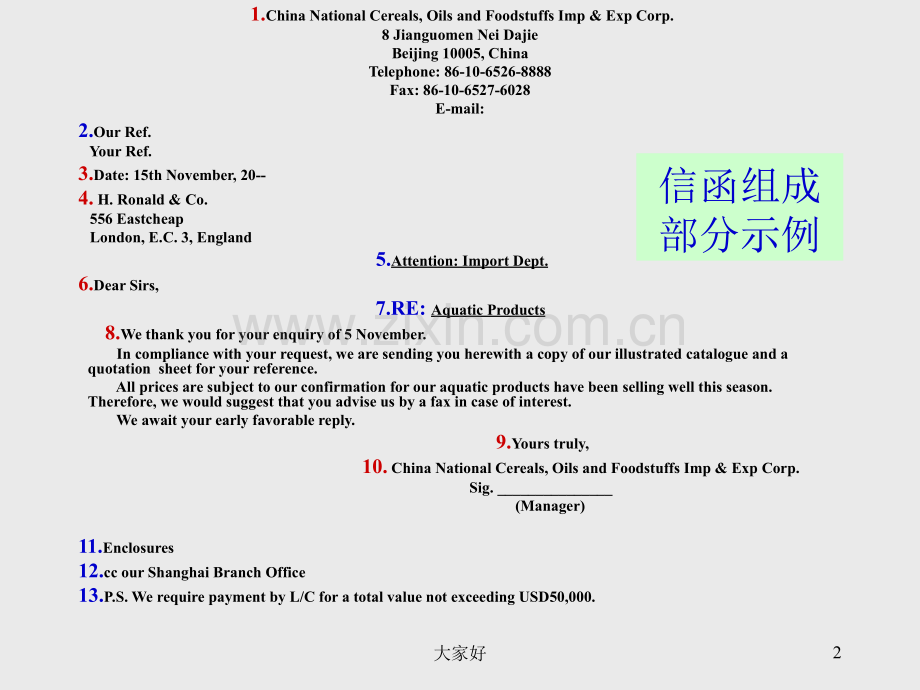 商务英语信函.ppt_第2页