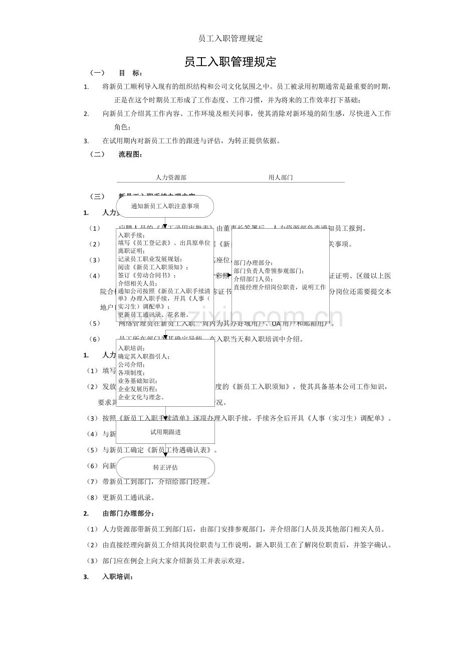 员工入职管理规定.doc_第1页