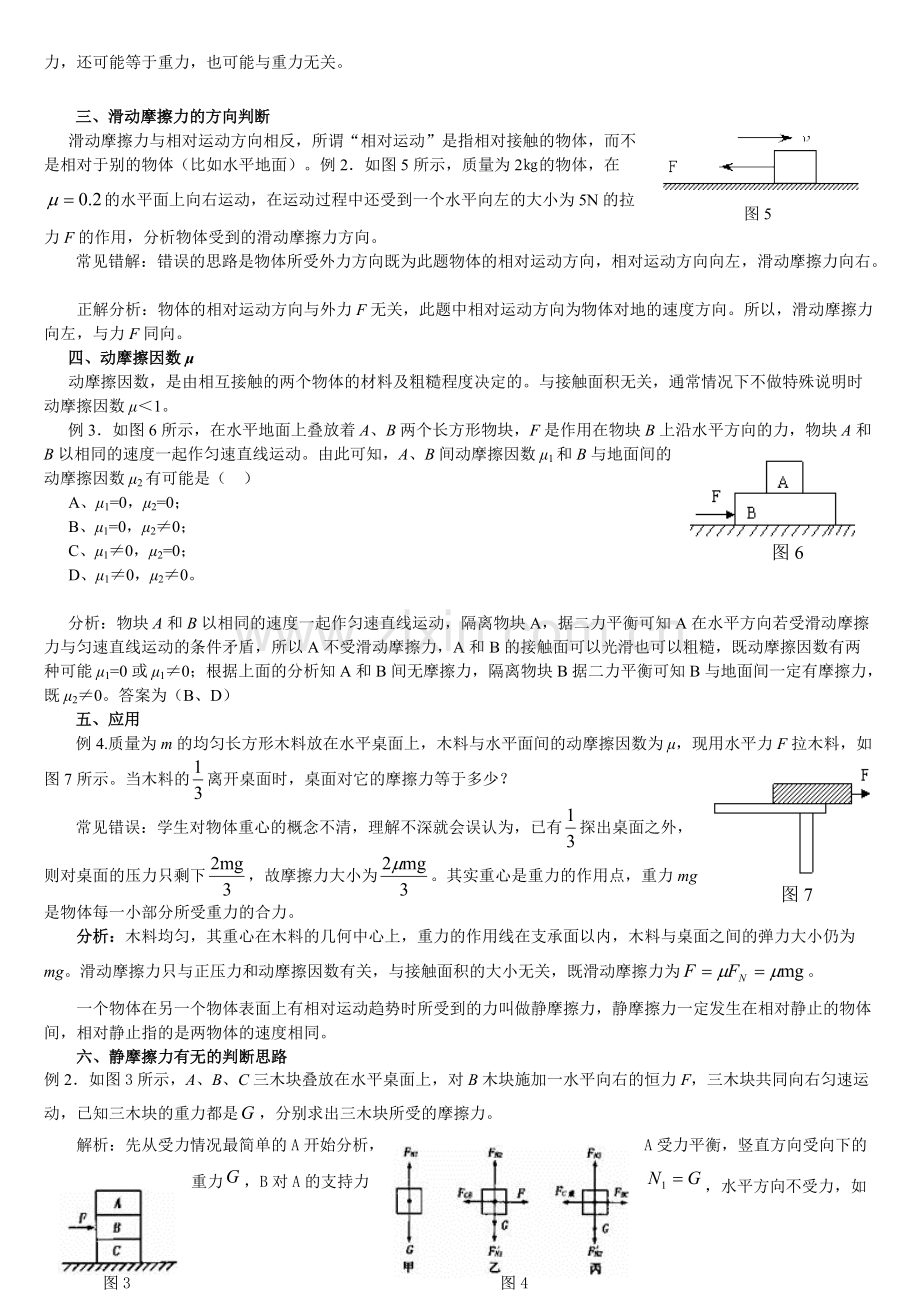 高中物理《相互作用》专题知识点及习题.pdf_第3页